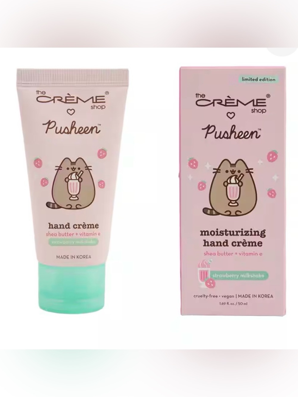 2 - The Crème Shop x Pusheen Strawberry Milkshake Moisturizing Hand Crème - 1.69
